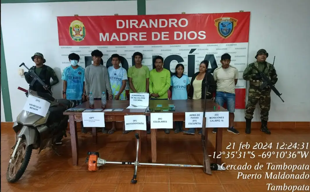 Madre de Dios: Destruyen dos laboratorios para elaboración de cocaína en Tahuamanu