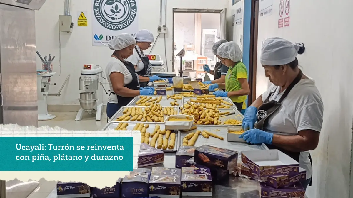 Ucayali: Turrón se reinventa con piña, plátano y durazno